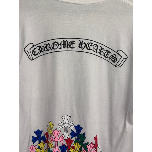 Chrome Hearts Multi-Color Cross Cemetery long-sleeve T-shirt in white Large - Picture 5 of 11